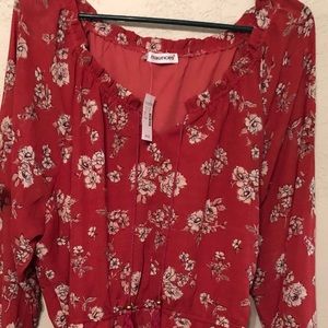 NWT Maurice’s dress - red floral